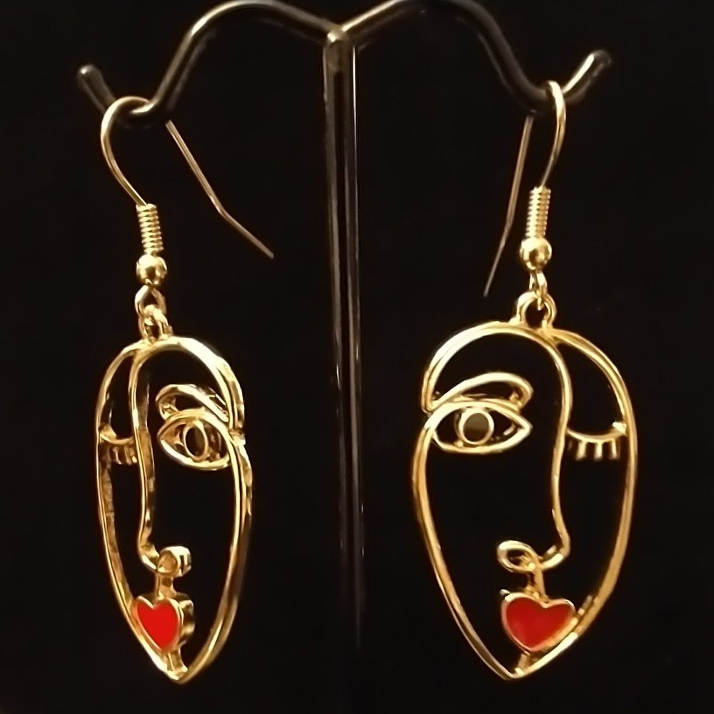 Abstract Face Earrings